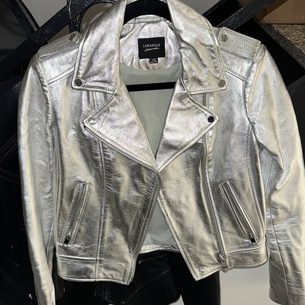 Lamarque jacket perfect condition metallic